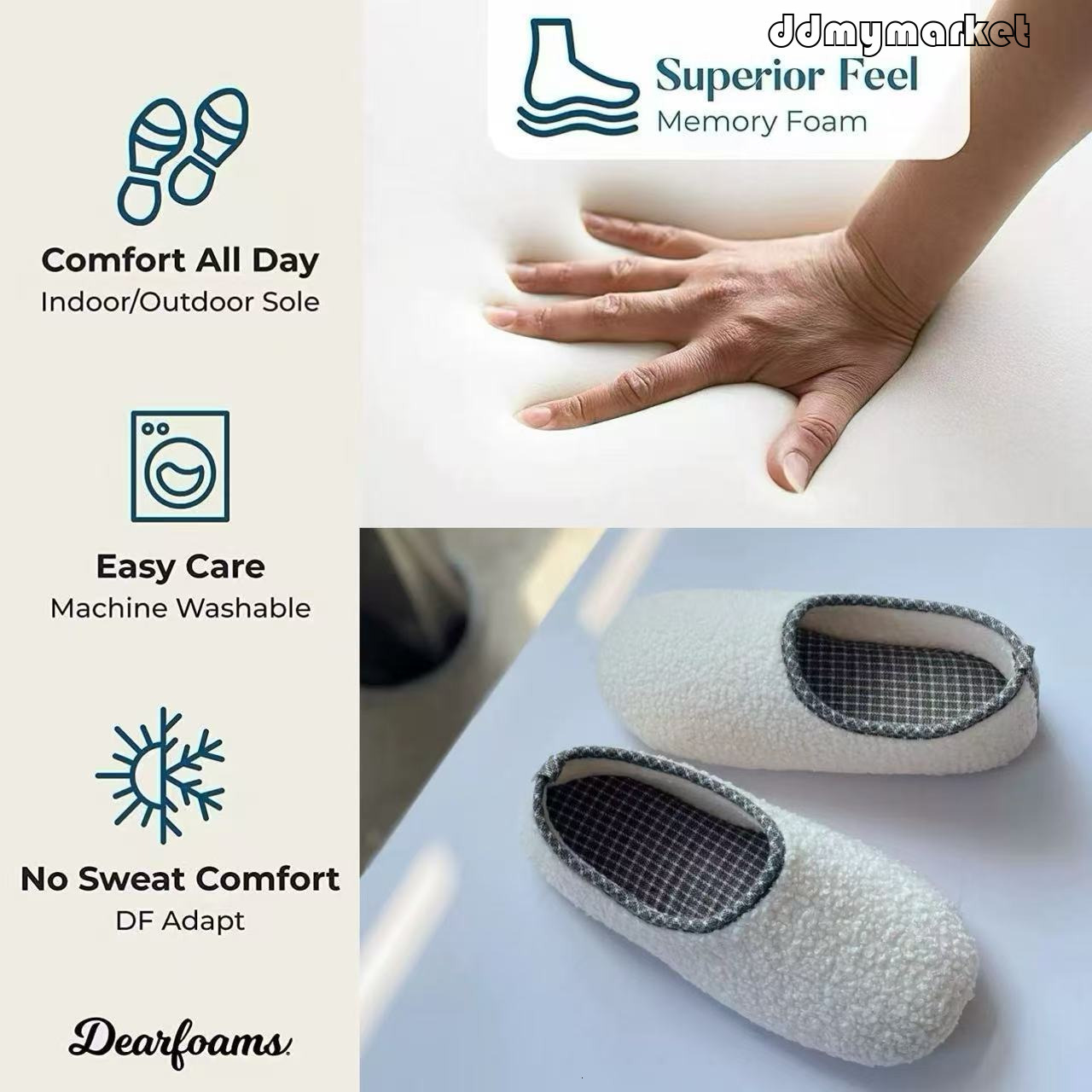 Teddy Velvet Soft Cowhide Non-Slip Sole Closed Heel Silent Autumn Winter Cotton Shoes for Pregnant Women and Postpartum ddmymarket