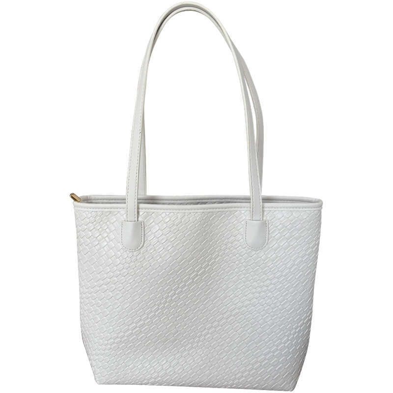 Best Seller Designer Bag Women's 2025 New Large Capacity Black Handbag For Work And Commute Woven Tote Bag Trendy