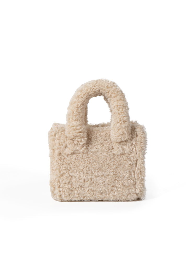 Women's Autumn Winter New Cute Plush Handbags With An Ambient Niche Lazy Style, Crossbody And Shoulder Bags