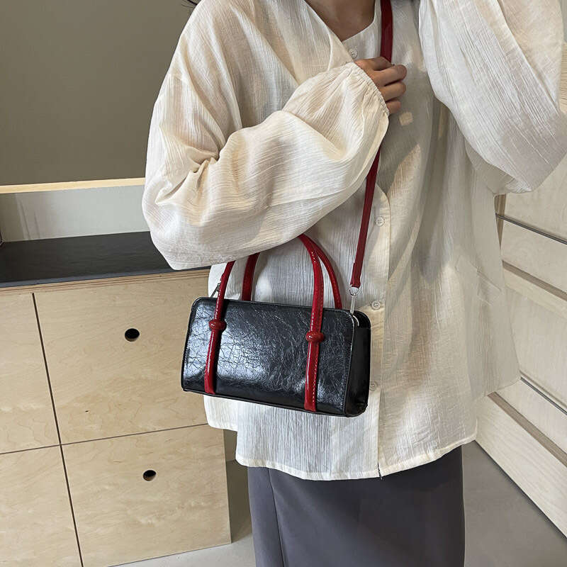 Designer Bags Boston Bag Color-Block Handbag for Women Fashion Versatile Pillow Bags Shoulder Crossbody Small Square Bag