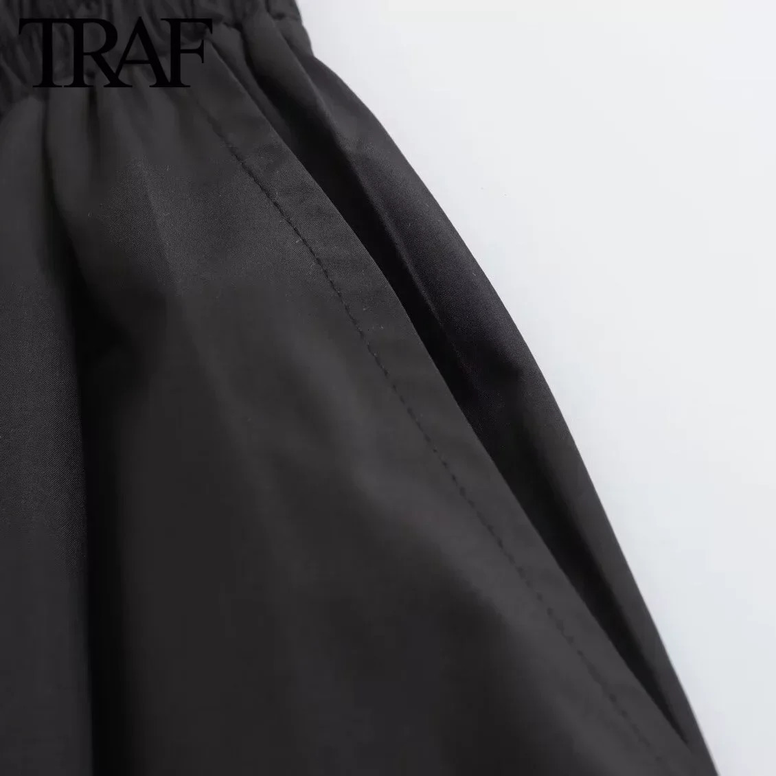 Mooyufon Womens Fashion Spring Black Wide Pleated Swing Vintage Chic Female High Waist Elegant Aline Long Skirt Mujer 250922