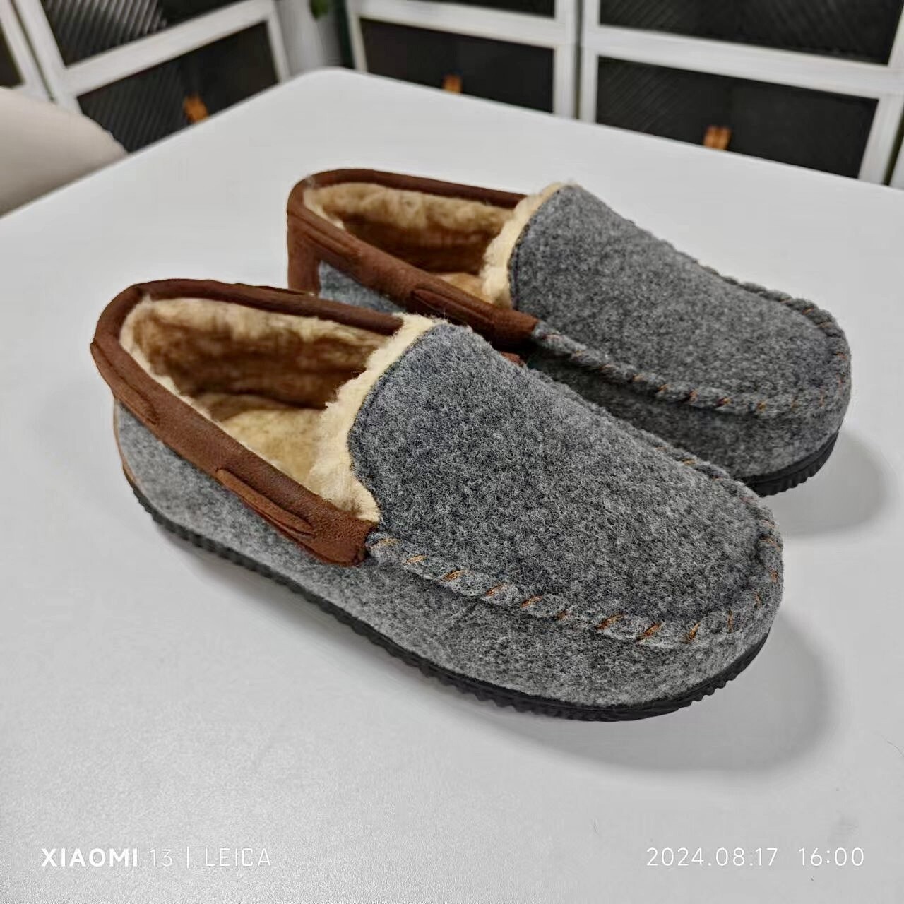 Men's Thickened Warm Plush Home Shoes Winter Non-Slip Indoor Cotton Slippers ddmymarket