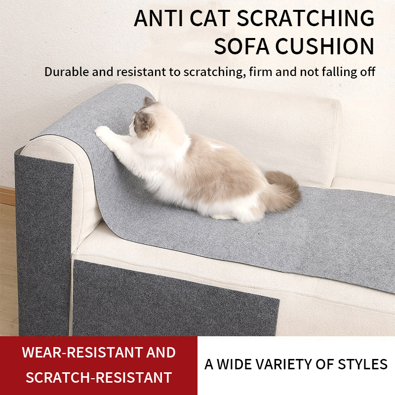 Anti cat scratch sofa protection sticker leather fabric furniture cat scratch pad can be cut self-adhesive repair sofa cat scratch board wall sticker