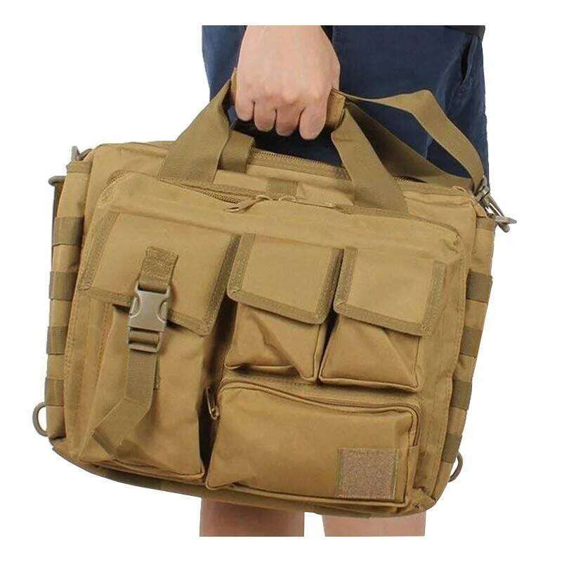 New Backpack Tactical Molle Nylon Messenger Shoulder Laptop Handbags Briefcase Outdoor Multifunction Climbing Bag