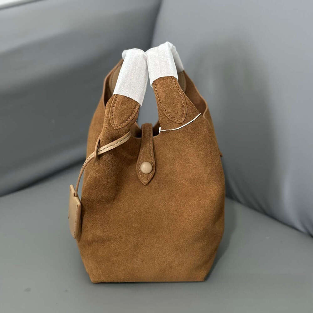 designer bag Luxury bag Matte Suede Large Capacity Bucket Handheld Crossbody Women's Bag