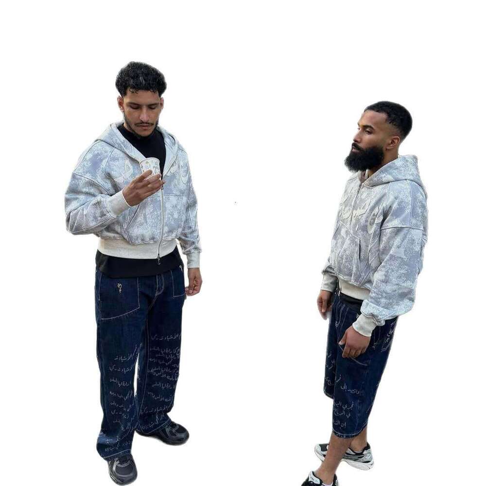 2025 New Camouflage Letter Spring Unisex Street Loose Fashion Pullover Sweatshirt