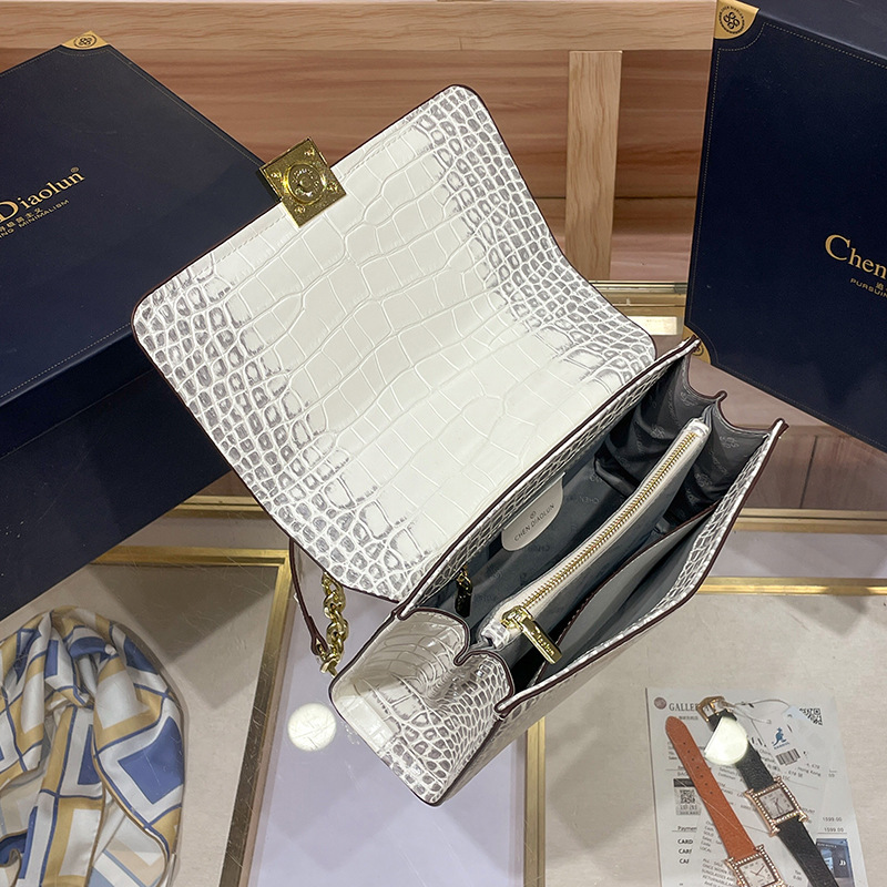 Designer bags Crossbody small square bag women's 2025 new trendy fashion foreign style shoulder bag retro chain bag women