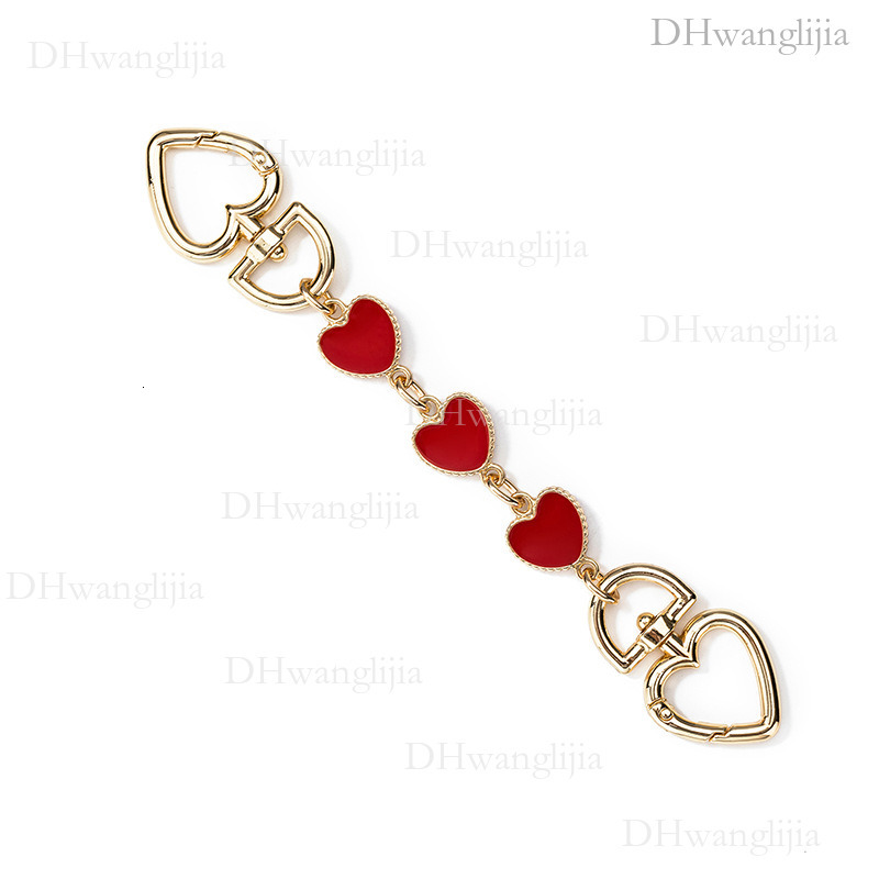 DH Luggage Accessories New Style Single Shoulder Crossbody Bag with Pendant Fashionable and Stylish Personality Hardware Heart Extension Chain Trendy