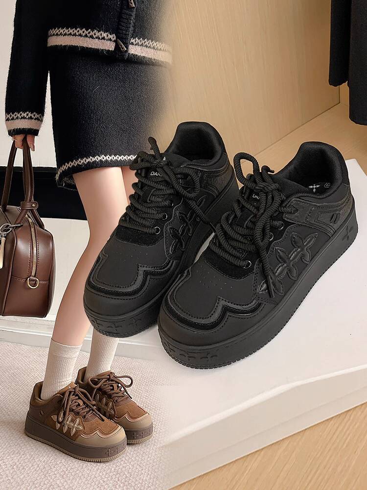 DARSII Designer Men's And Women's Casual Shoes Luxury Shoes Leather Breathable Anti-slip And Wear-resistant Shoes For Female Celebrities Aut