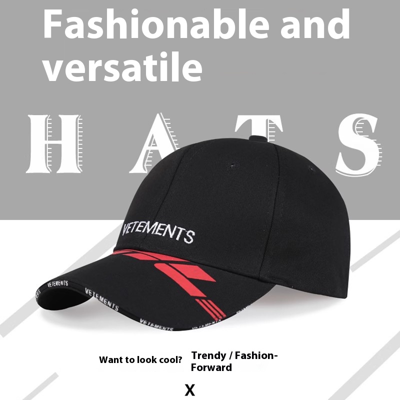 Customizable VETEMENTS Embroidered Baseball Cap Adjustable Multi Color (Black/White/Yellow) Hat for Men Women Personalized Fashion