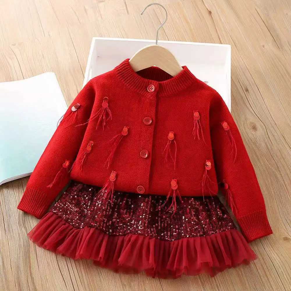 The New Girl Western Girl Sweater Set Gray Knitted Sweet Spring Girl Sweaters Cassacar TopSequenant Skirt Two piece Set L2509261XIT