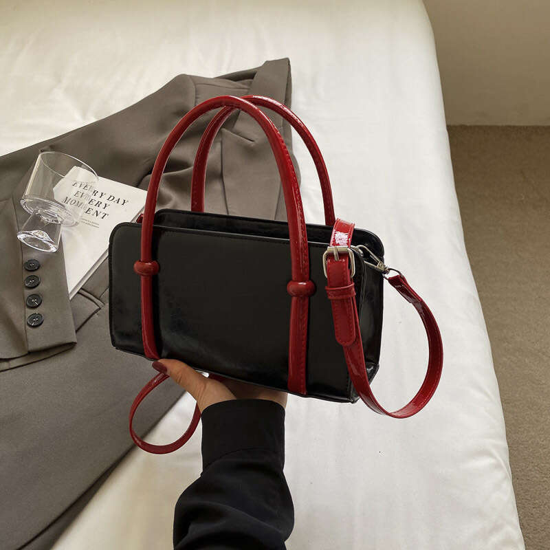 Designer Bags Boston Bag Color-Block Handbag for Women Fashion Versatile Pillow Bags Shoulder Crossbody Small Square Bag