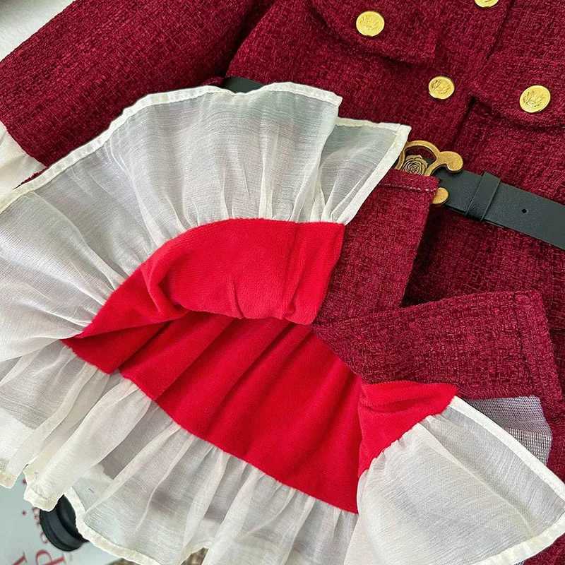 MILANCEL New Autumn Kids Dress 27Y Fleece Padded Girls Coat Belt Korean Version Loose Children Clothes L250926OE8R