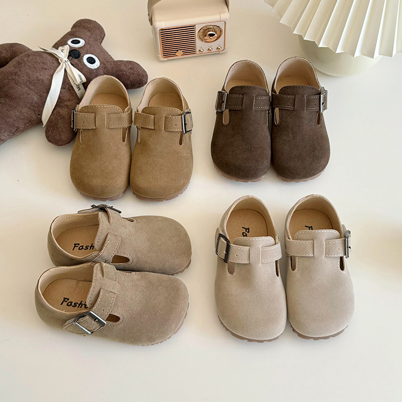 Children's shoes Spring and Autumn new Korean style girls' fashionable little leather shoes boys' retro single shoes fashionable design