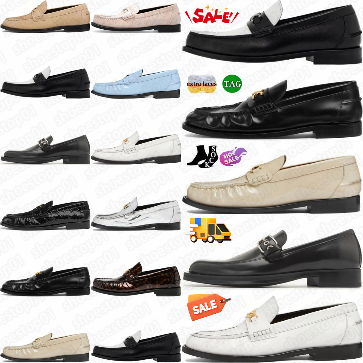 designer shoes medusa loafers men shoe dress Thick Sole Formal Business Leather Brand Brown Oxford blue beige