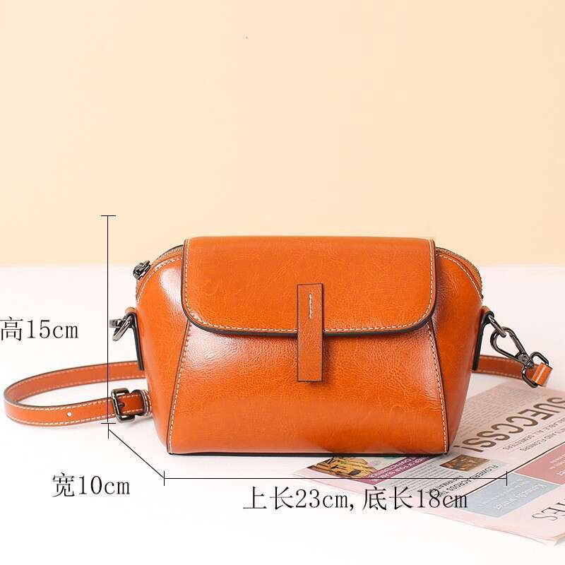 designer bag Luxury bag New Cowhide Shell Women's Super Popular High-end Feel Single Shoulder Crossbody Small Bag