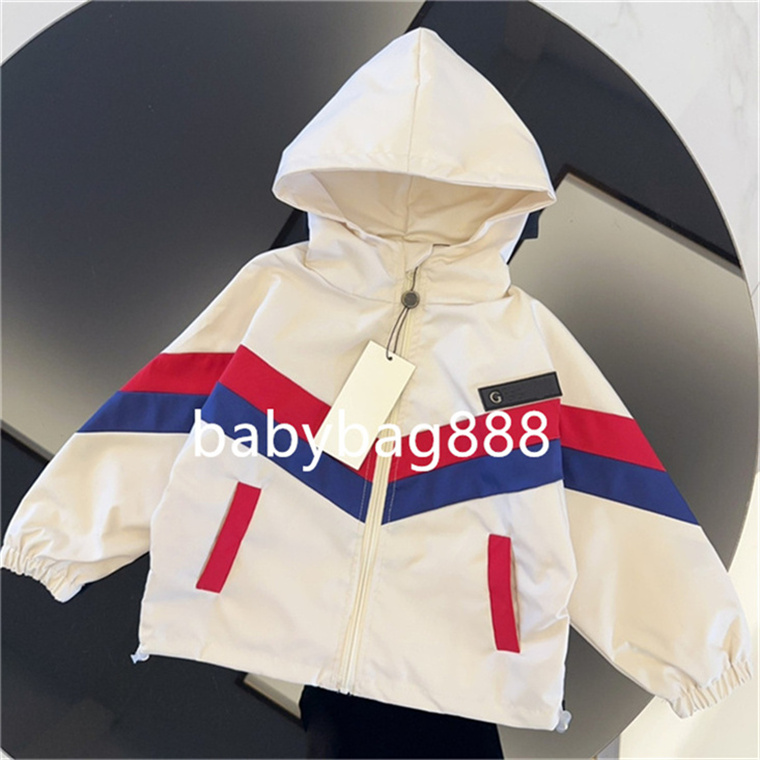 kids baby jacket coat fashionable brand boys and girls hooded coat designer children's jacket windproof and warm down jacket children's clothing size 90-160cm A1