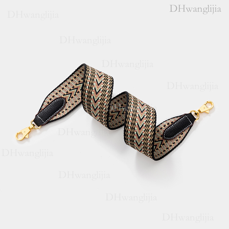 DH Luggage Accessories DH Luggage Accessories Suitable for Fengkaili Vegetable Basket Evelyn Bag, Wide Shoulder Strap Replacement, Woven Bag Strap, Tr