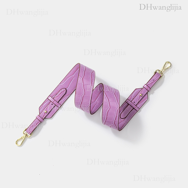 DH Luggage Accessories Trendy Crocodile Pattern Wide Universal Adjustable Length Single Shoulder Crossbody Bag Replacement Strap