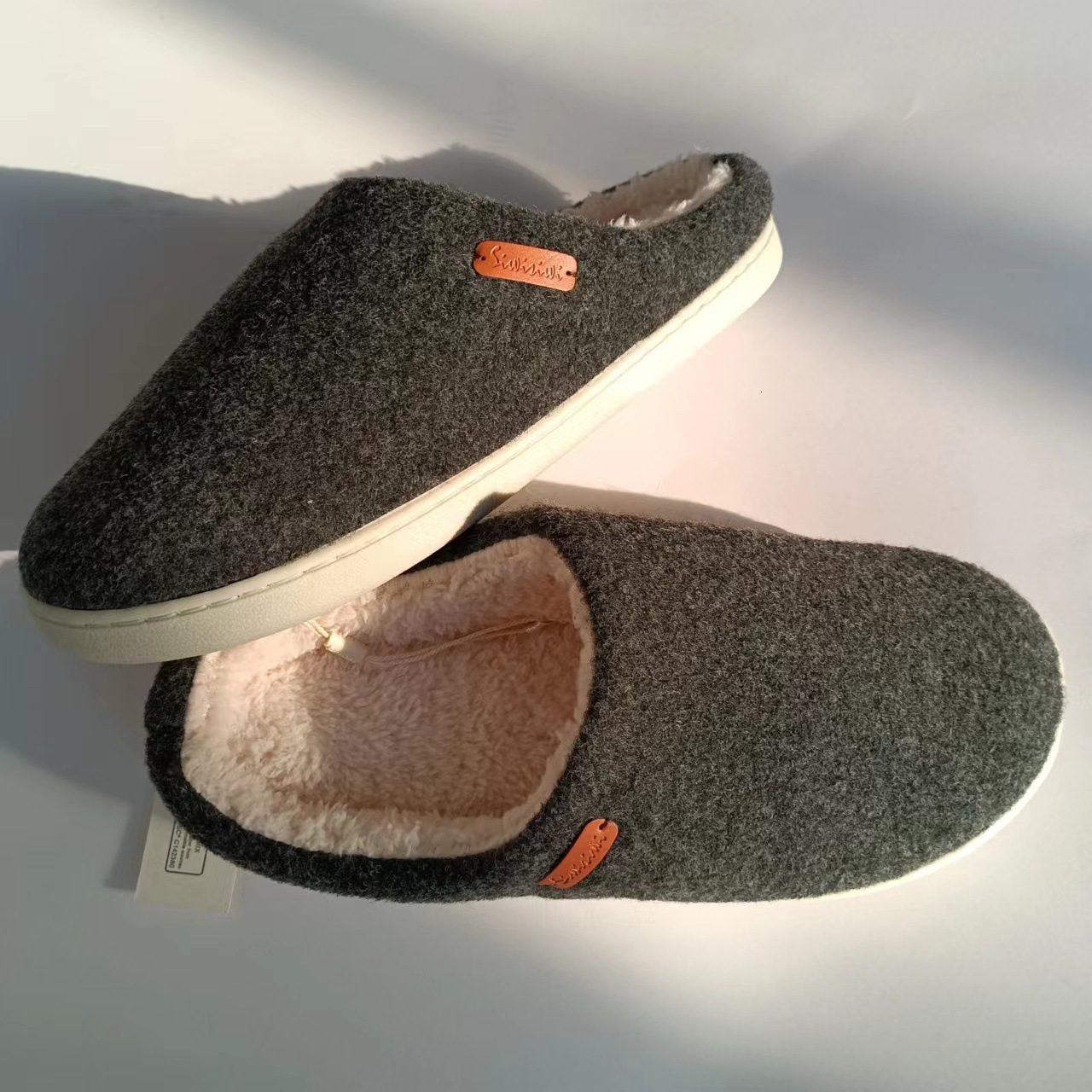 Felt Couple Style Anti-Collapse Strong Home Cotton Slippers ddmymarket