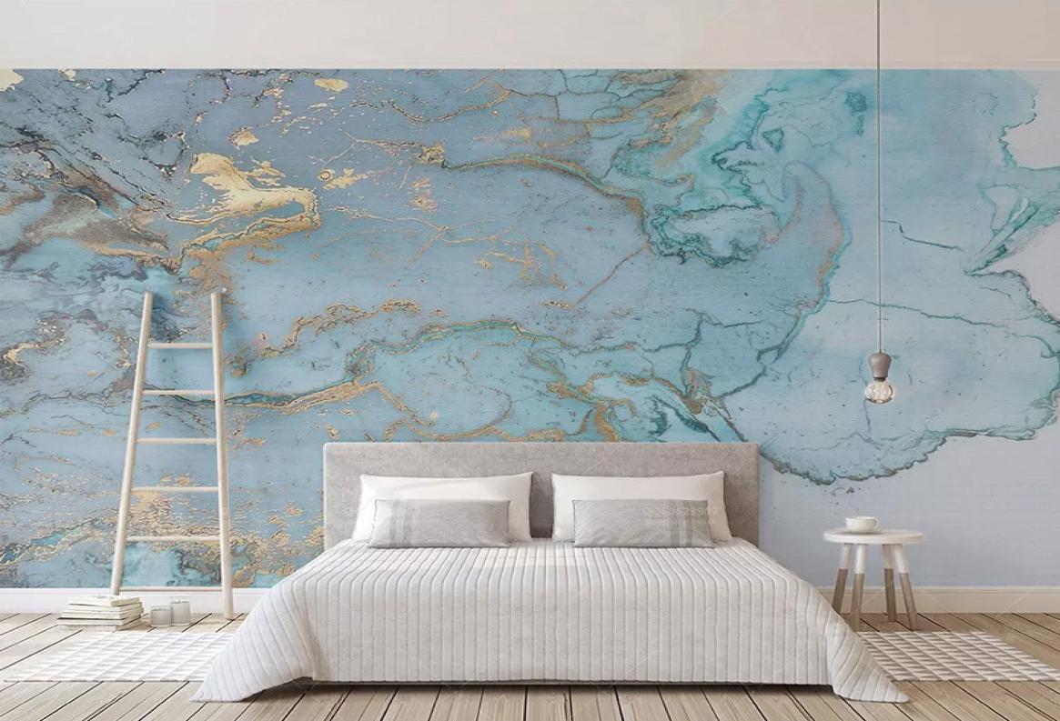 customized wallpaper for walls Custom Po Wallpapers 3D Stereo Blue Marble Wall Paper Murals Papel De Parede8056216