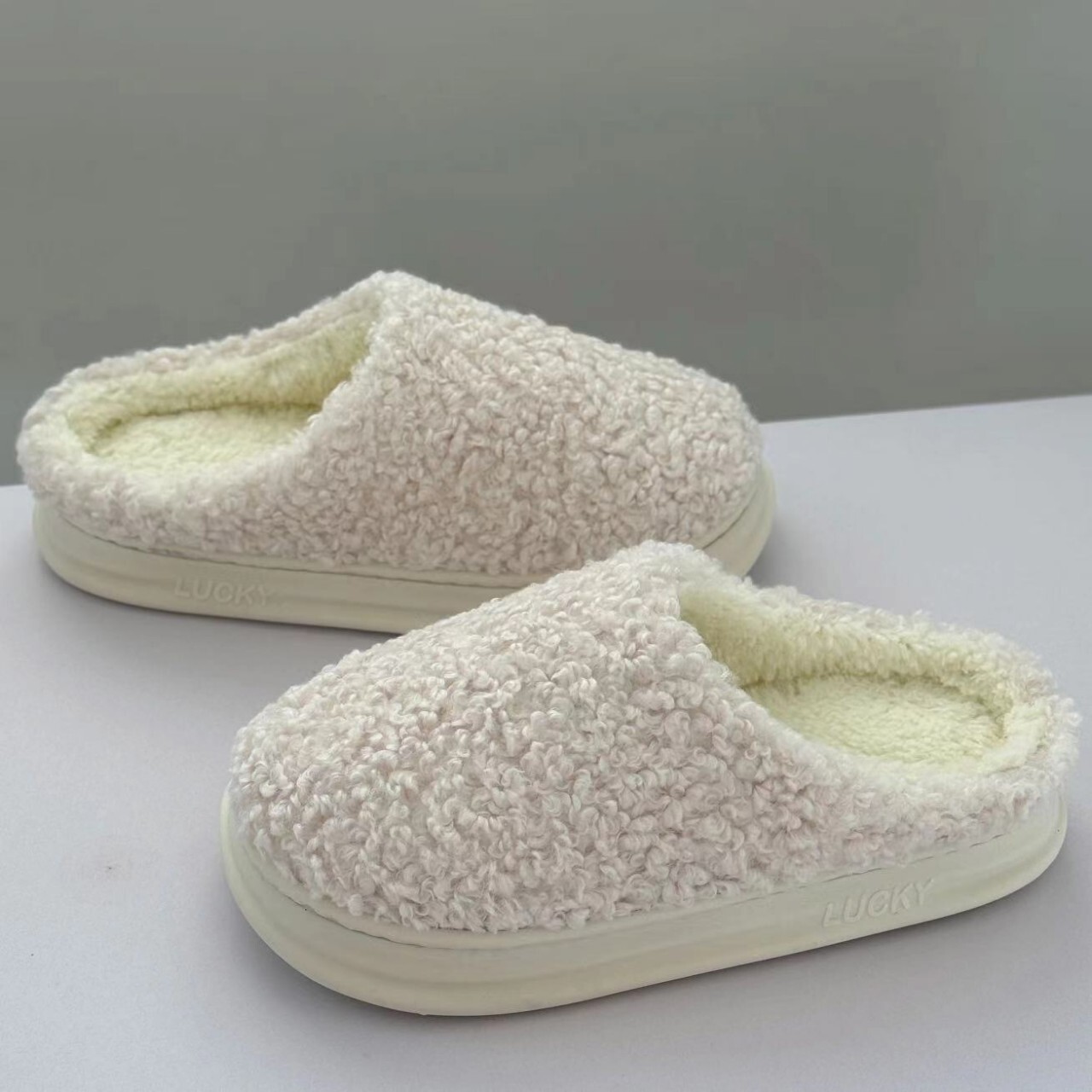 Women's Cute Thick Plush Soft Sole Indoor Warm Home Cotton Slippers for Men Winter ddmymarket