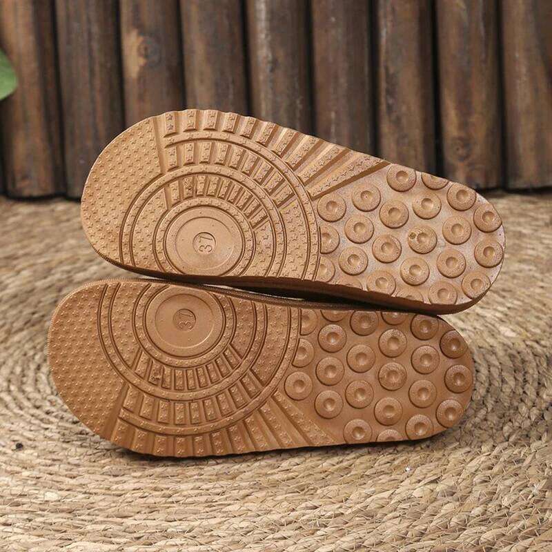 Classic Suede Non Slip Snow Women Winter Soft Thick Bottom Cotton Ankle Boots Warm Plush Embroidery Decoration Shoes