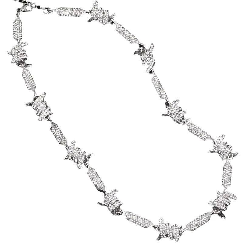 Zircon Choker Chain Stainless Steel Necklaces for Women