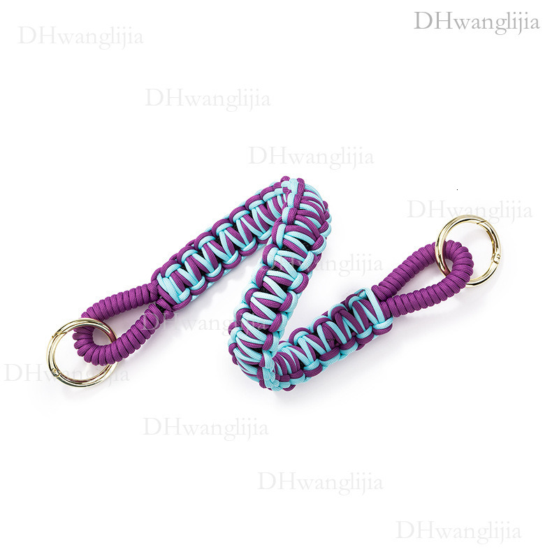 DH Luggage Accessories New Korean Fashion Color-Block Rope Woven Wide Large Hardware Round Buckle Bucket Single Shoulder Underarm Bag Universal Strap