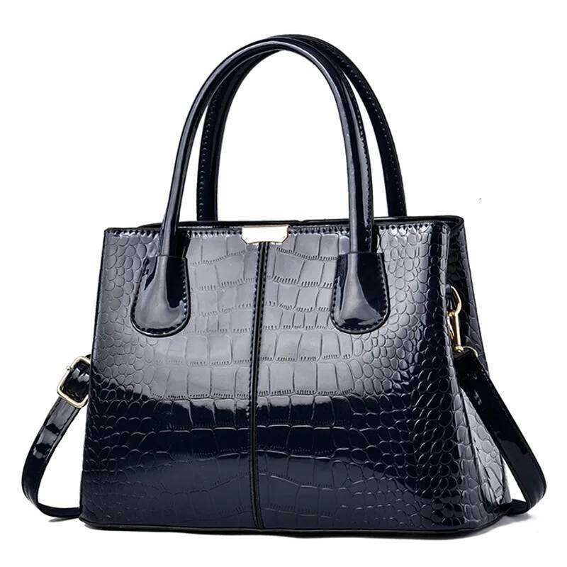 Ladies PU Patent Leather Shoulder Crossbody Bag Women Designer Handbag Pruse Fashion Large Capacity Shopping Tote