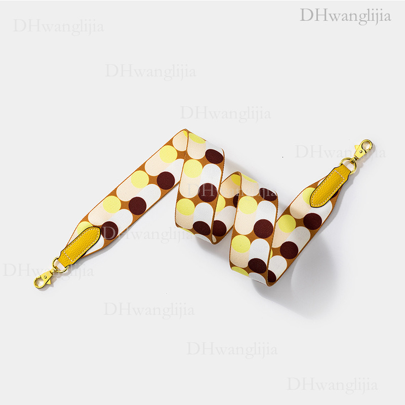 DH Luggage Accessories Women's Same Style Fashion Polka Dot Color-Block Webbing Wide Shoulder Kelly Evelyn Modified Bag Strap