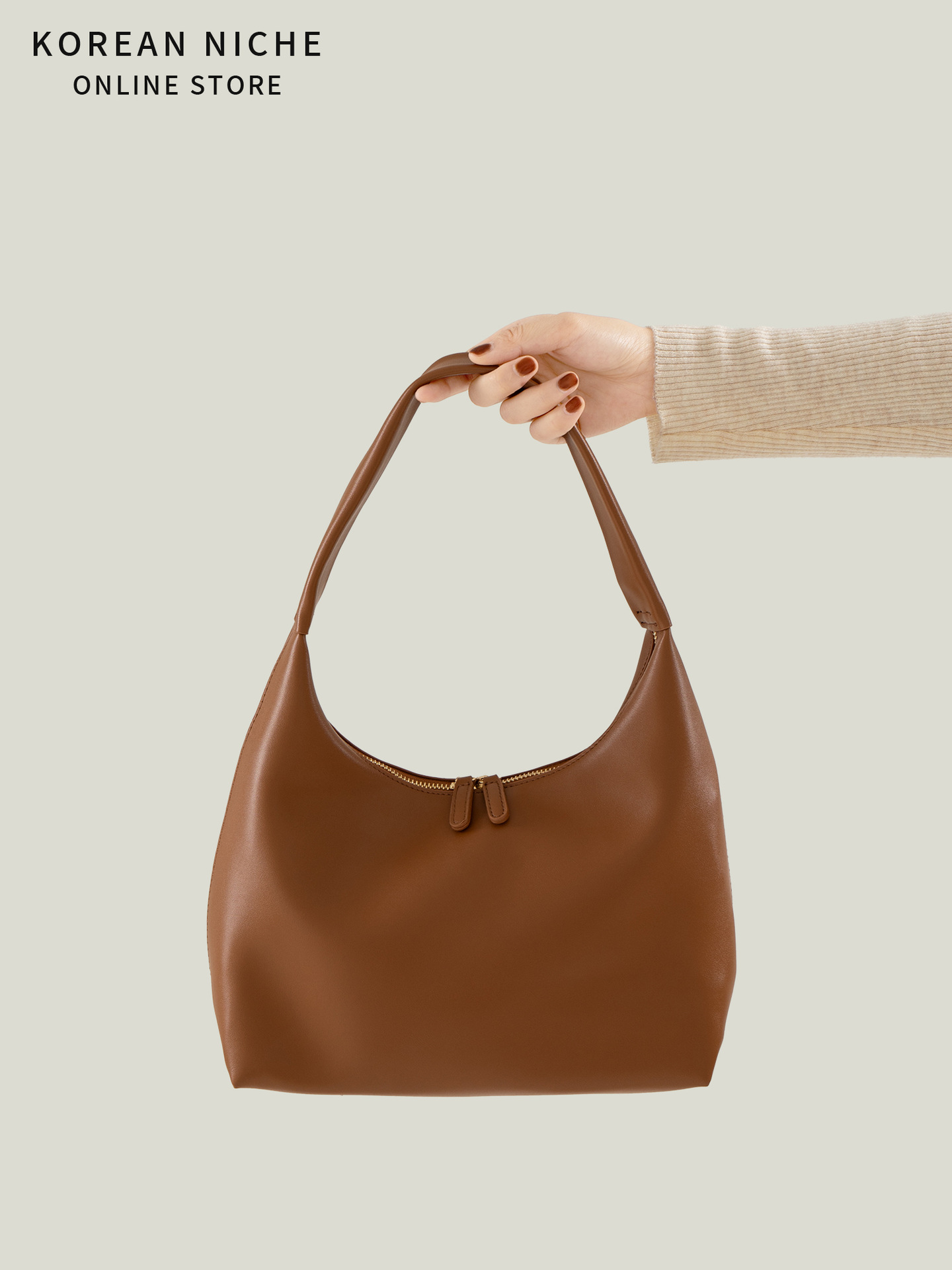 2025 Super Popular Underarm For Women Soft Leather Shoulder Bag Niche Design High-End Feel Simple And Versatile Handbag