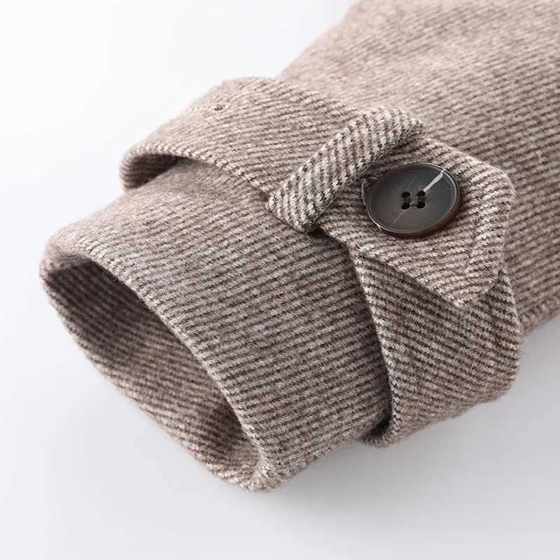 2025 Autumn Kids Babys Girls 2PCS Clothes Set Cotton Solid Turn Down Collar Children Girls Coat Solid 18Y Pleated Skirt Outfits L250926BFQ0