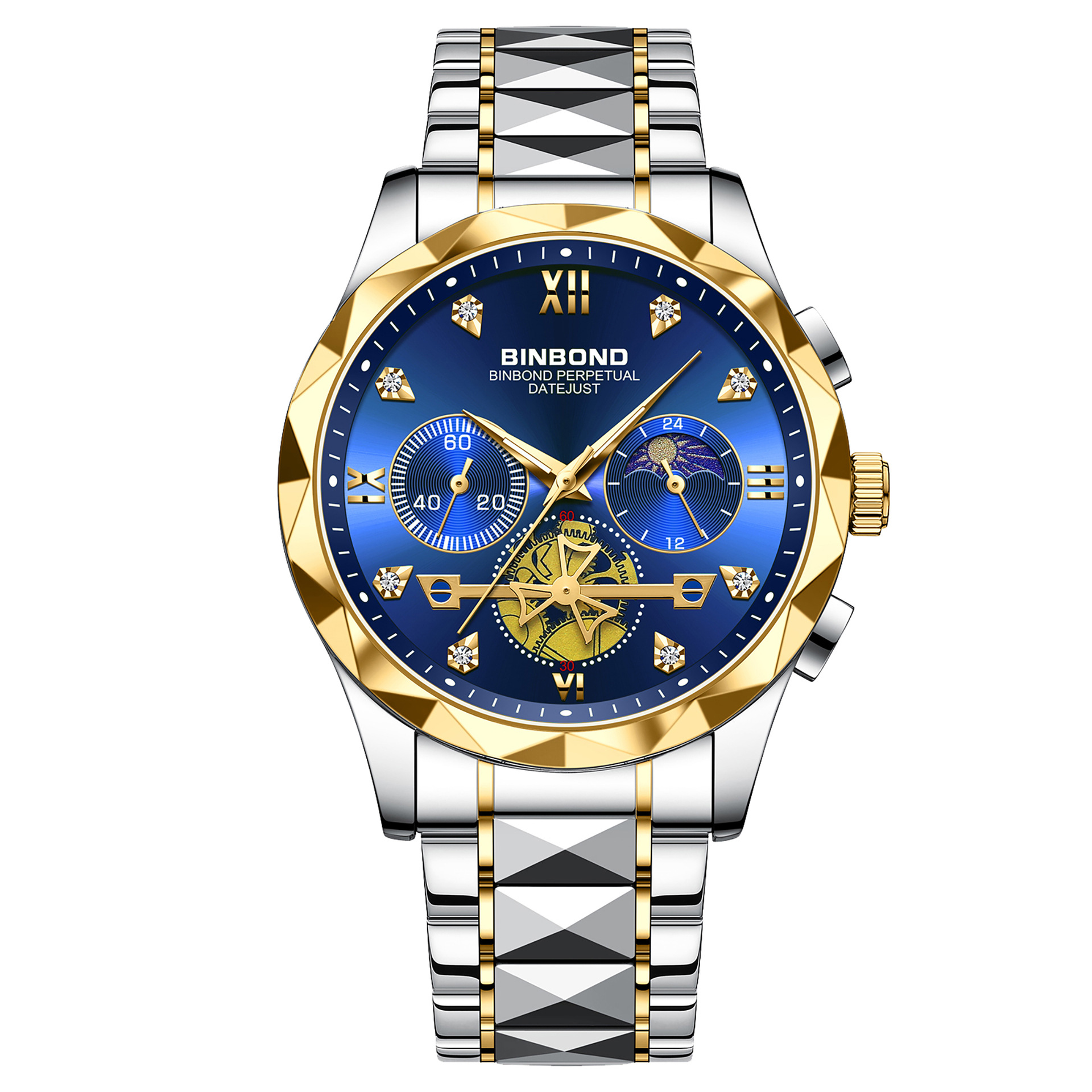 Luxury Man Wristwatch Waterproof Luminous Chronograph Watch for Men Stainless Steel Men's Quartz Watches reloj hombre prx tudority black bay men 