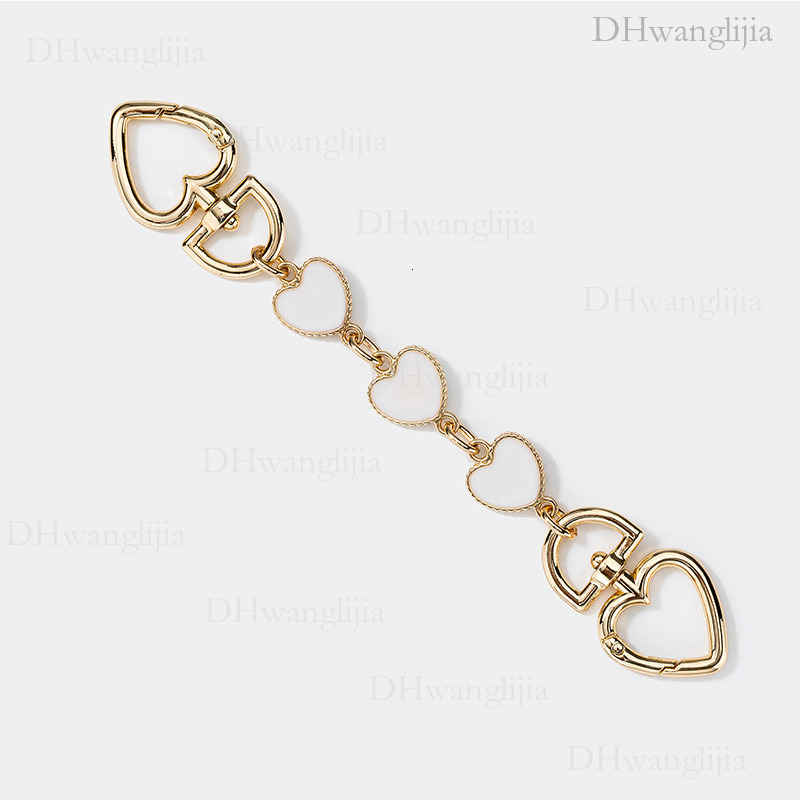 DH Luggage Accessories New Style Single Shoulder Crossbody Bag with Pendant Fashionable and Stylish Personality Hardware Heart Extension Chain Trendy