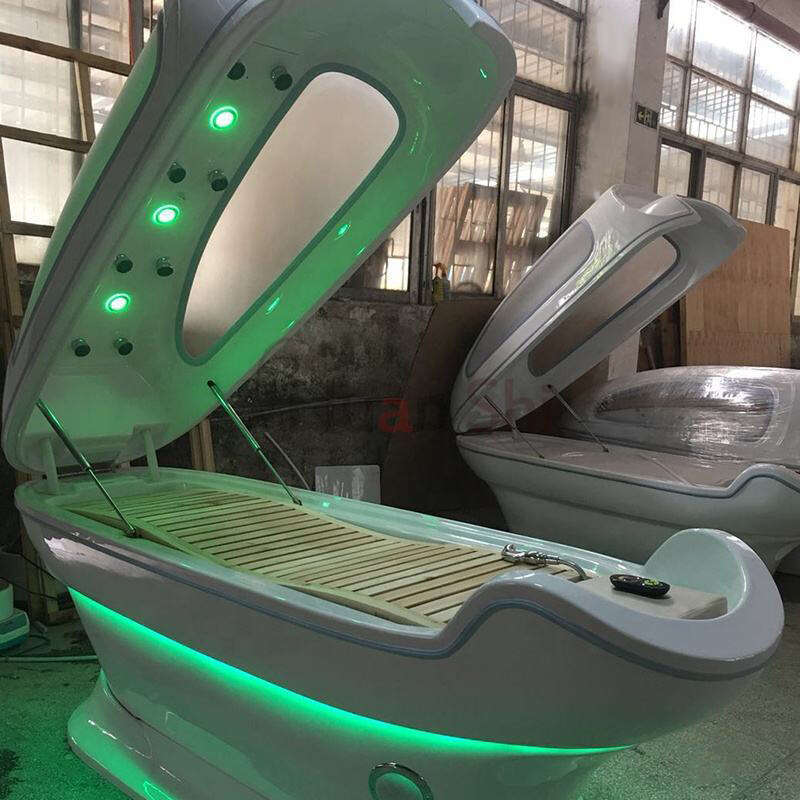 Ce Approval Ozone Steam Shower Cabin Water Pressure Far Infared Detox Sauna For Beauty Salon Spa Capsule Pod Led Light Therapy With Yoga Music