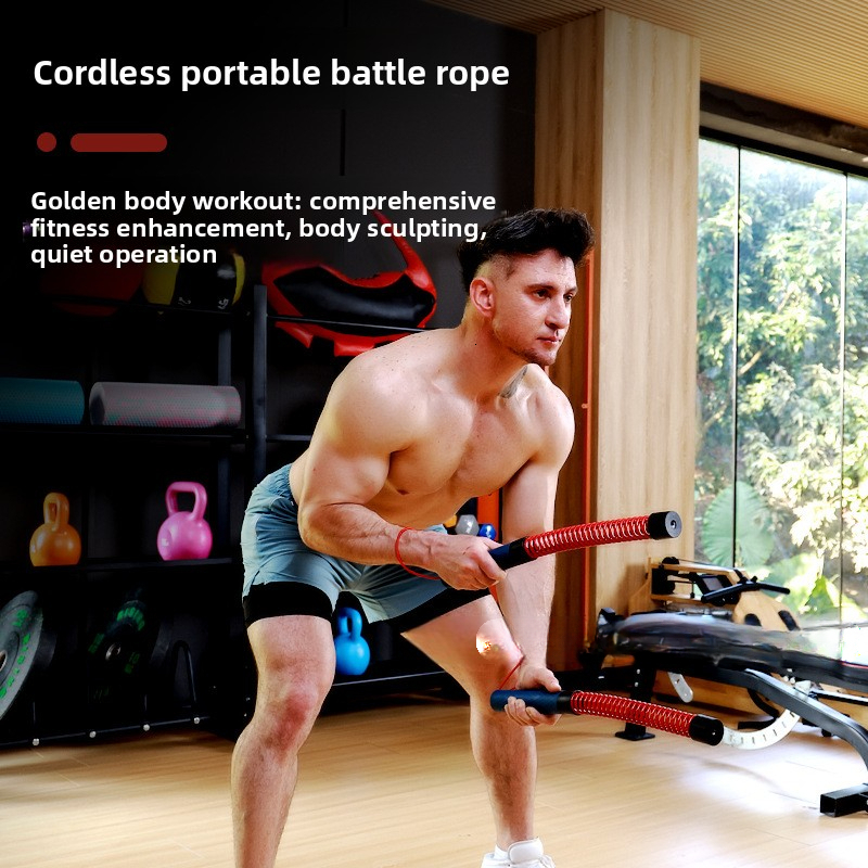 Strengthener Cordless Battle Fiess Swing Rope Muscle Training Professional Arm Strength Stick Adjustable