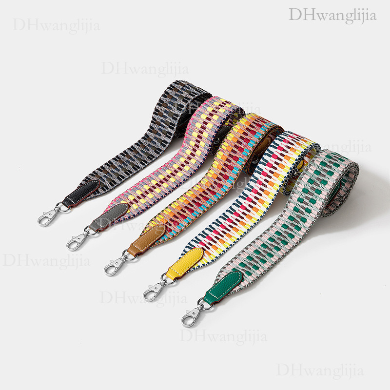 DH Luggage Accessories New Style H Brand Same Wide W Wave Pattern Woven Single Shoulder Crossbody Bag Strap