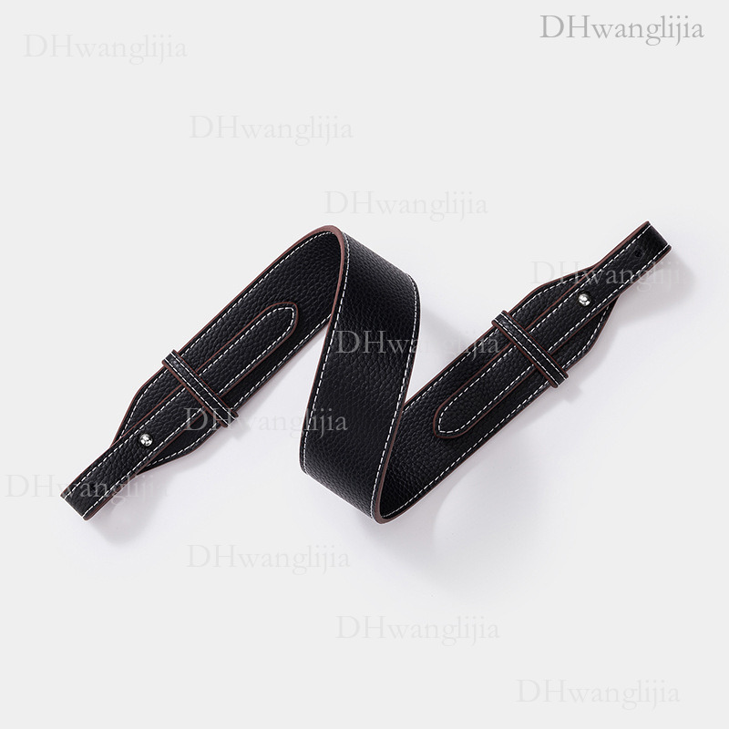 DH Luggage Accessories New Style Lychee Pattern Wide Lindy Basket Special Fashion Short Single Shoulder Underarm Bag Strap