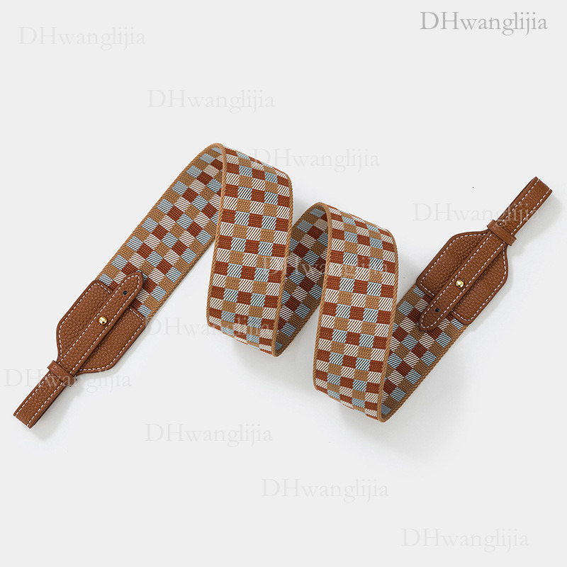 DH Luggage Accessories Acrylic Plaid Shoulder for Evelyn Lindy Basket Bag, Pig Nose Bag Replacement Strap