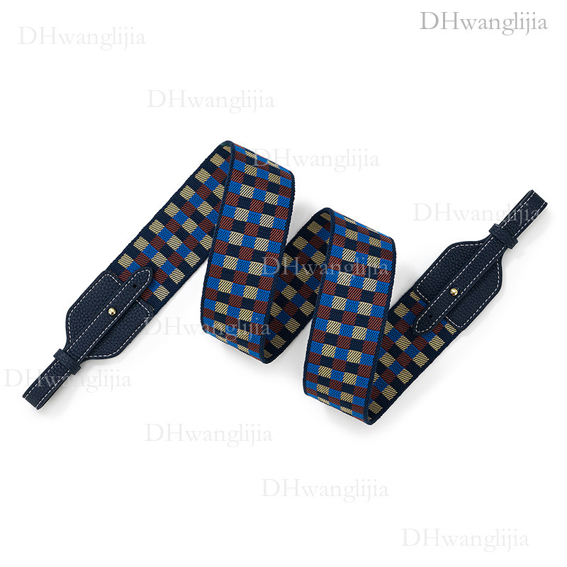 DH Luggage Accessories Acrylic Plaid Shoulder for Evelyn Lindy Basket Bag, Pig Nose Bag Replacement Strap