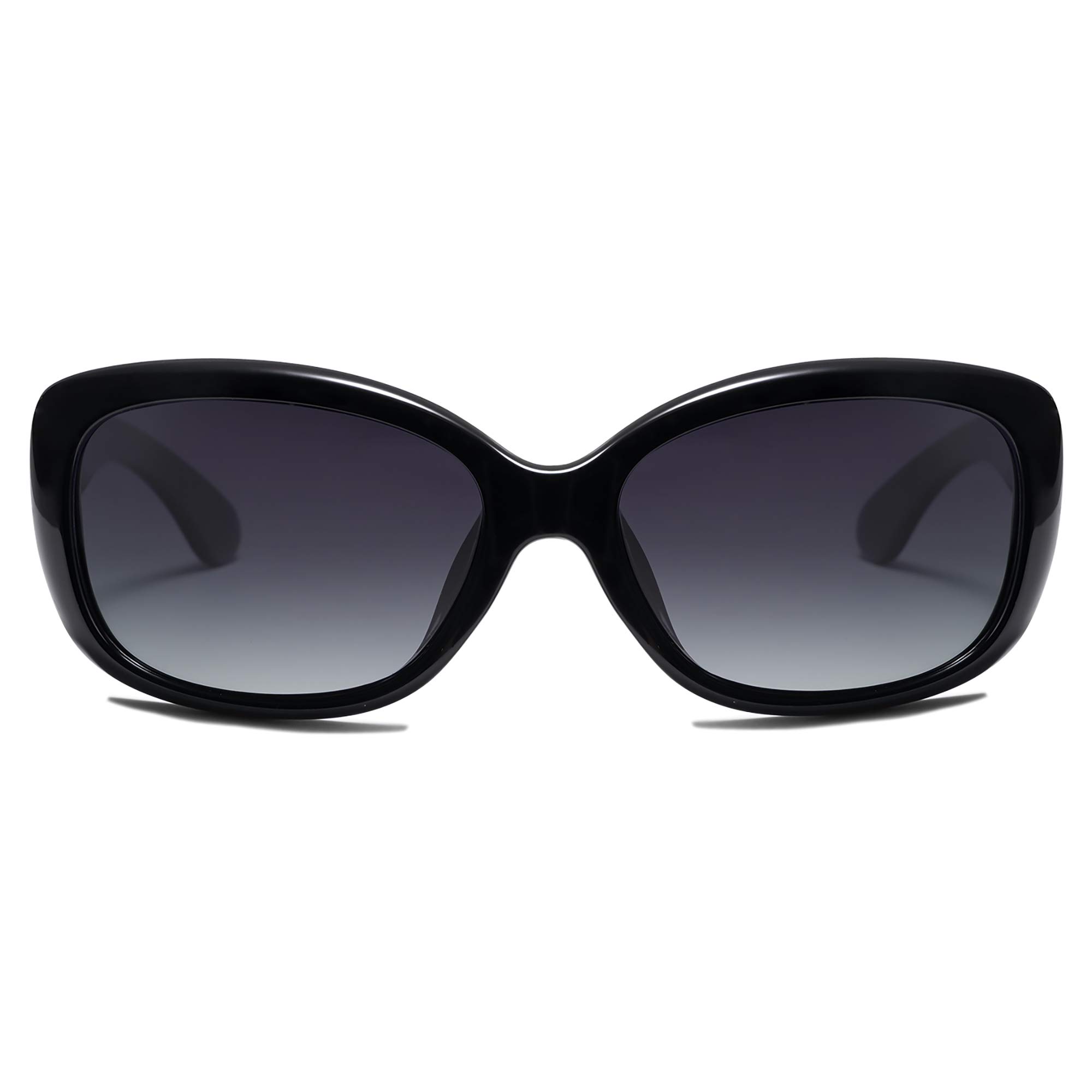 Vintage Square Sunglasses For Women Polarized Havana Frame UV Protection Beach Driving Shades