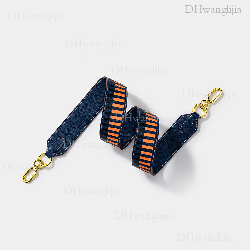 DH Luggage Accessories Women's Striped Print Color-Block Wide Shoulder Kelly Evelyn Modified Bag Strap Same Style