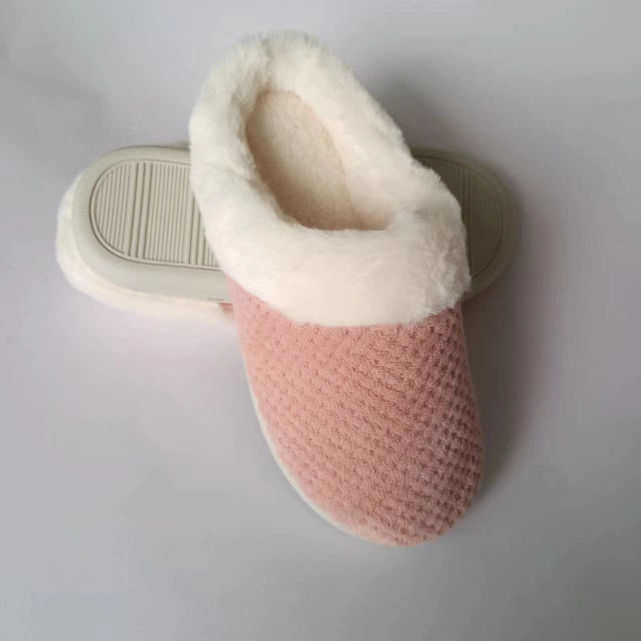 Pineapple Grid Cotton Slippers Size ddmymarket