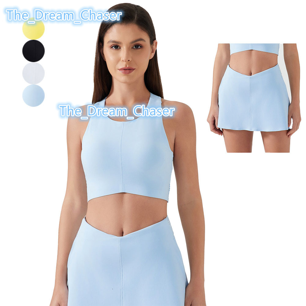 Wholesale Athletic Workout Golf Tank Top Women Sleeveless Racerback Yoga Sports Vest Summer Custom Crop Top With Built in Bra