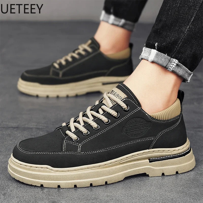 Trendsetting Mens Weatherproof Sneakers Perfect Everyday Outdoor Shoes Booties for Men Winter Boots Safety Shoe Man Trendy All-match