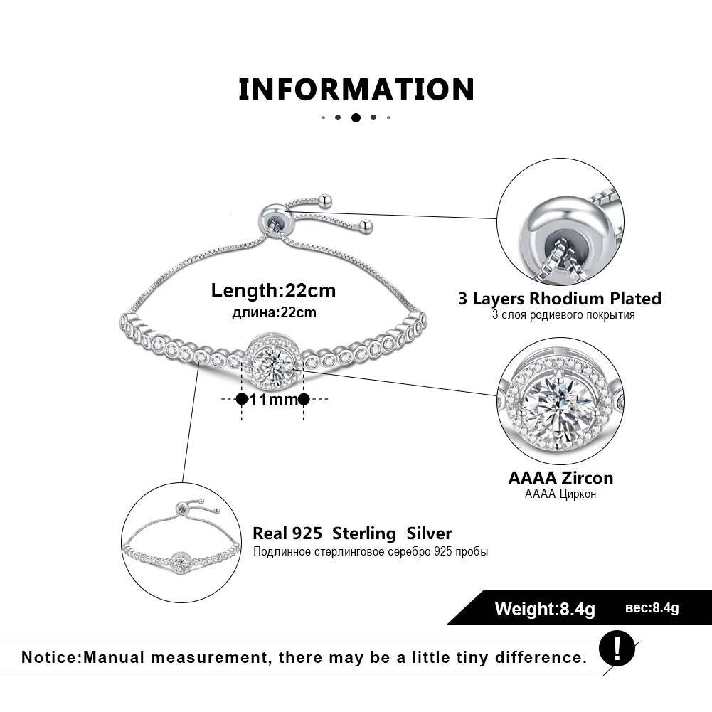 RINNTIN SB75 High Quality Fashion Korean Jewellery 925 Sterling Silver Charm Adjustable Bracelet for Women