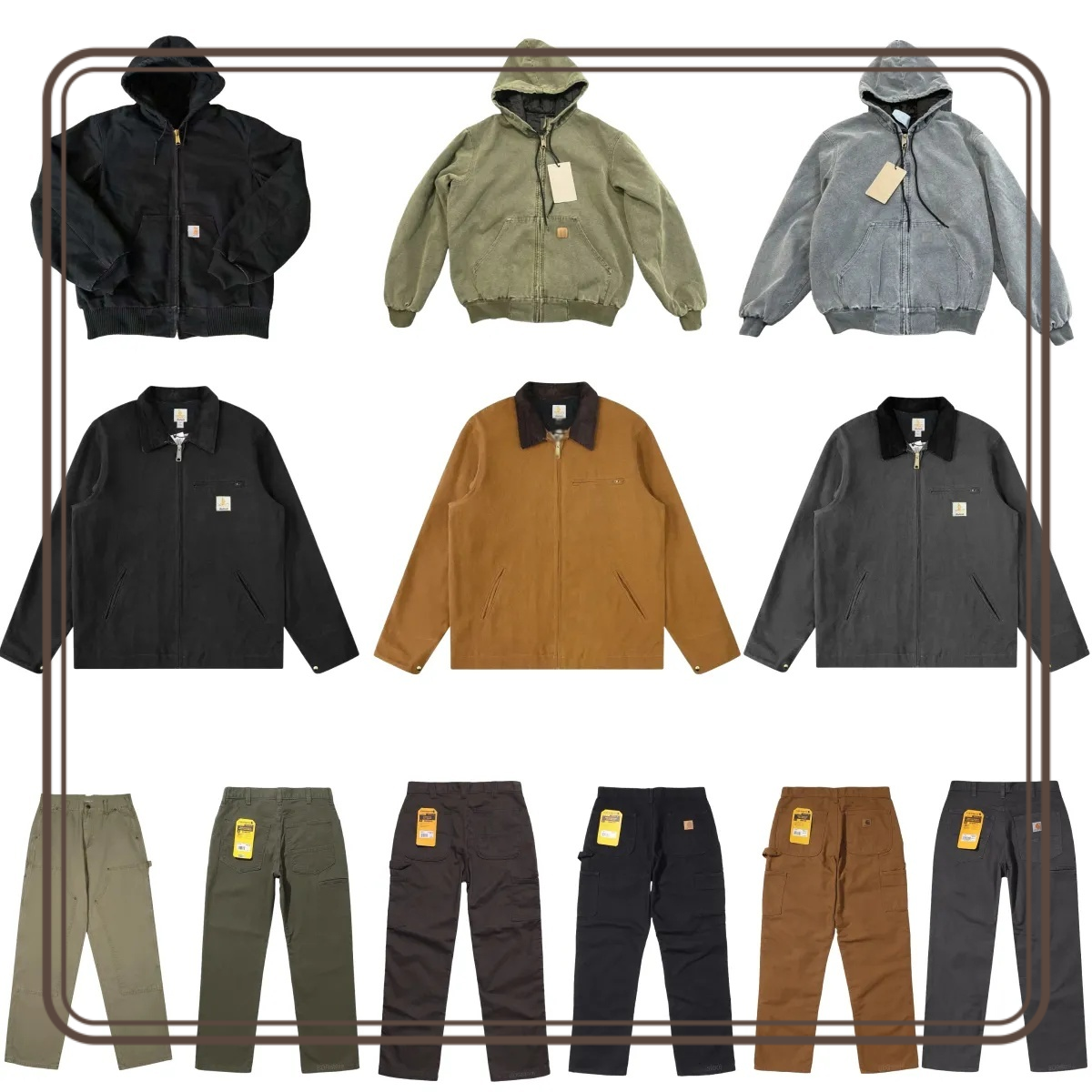 carharrets jackets designer jacket Hot Seall Carah Jacket Men's Hoodie Designer Jacket for Men Y2k Full Zip Up Hoodie Long Sleeve Graphic Jacket Goth Sweatshirt