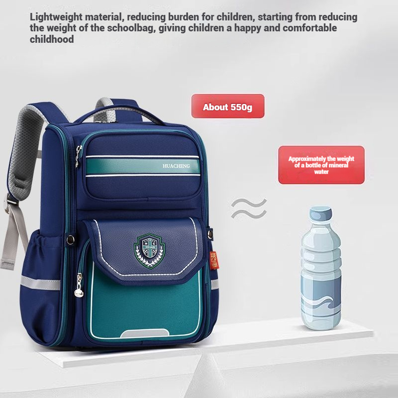 New Fashionable Backpack for Students in Grades 1-6 Lightweight Multi-Compartment Design with Large Capacity