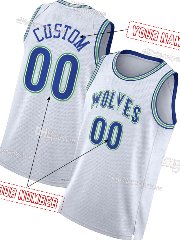 Personalized Custom Anthony Edwards 2025-26 City Basketball Jersey Garnett Naz Reid Gobert Towns McDaniels Dillingham Shannon Jr. Beringer DiVincenzo 